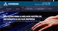 Desktop Screenshot of gstecnologia.com.br